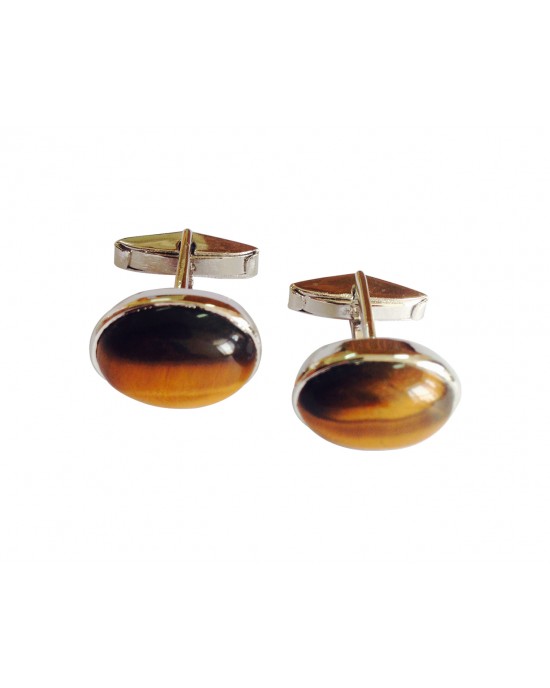 Tiger Eye Cufflink 