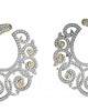 Fashionable Diamond Hoops