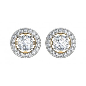 Alluring Diamond Solitaire Cluster Earring