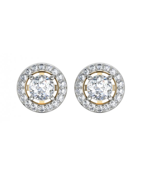 Alluring Diamond Solitaire Cluster Earring
