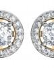 Alluring Diamond Solitaire Cluster Earring