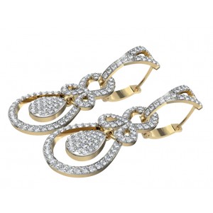 Alluring Diamond Dangledrop earrings