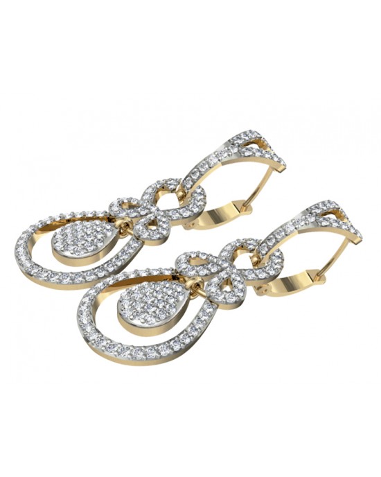 Alluring Diamond Dangledrop earrings