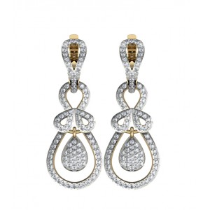 Alluring Diamond Dangledrop earrings