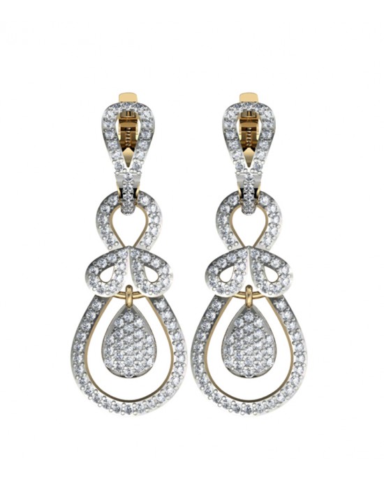 Alluring Diamond Dangledrop earrings