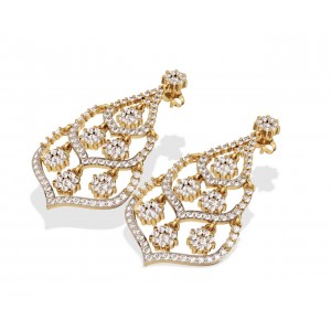 Alluring Diamond cluster danglers