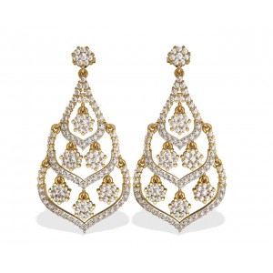 Alluring Diamond cluster danglers