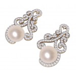 Alluring Pearl & Diamond designer Earrings