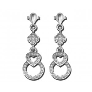 Angel Heart Diamond Earrings