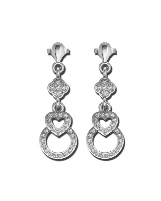 Angel Heart Diamond Earrings