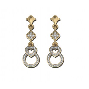 Angel Heart Diamond Earrings