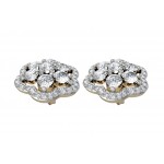 Bewitching Diamond Floral Cluster Earrings