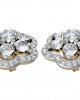 Bewitching Diamond Floral Cluster Earrings