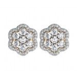Bewitching Diamond Floral Cluster Earrings