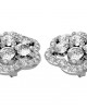 Bewitching Diamond Floral Cluster Earrings