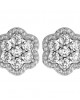 Bewitching Diamond Floral Cluster Earrings