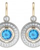 Blue Topaz Eartops 