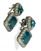 Blue Topaz with Diamonds earrings