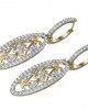 Captivating Trendy Diamond danglers on Hoops