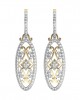 Captivating Trendy Diamond danglers on Hoops