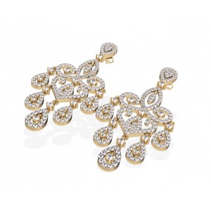 Chandelier Diamond  Wedding Earrings