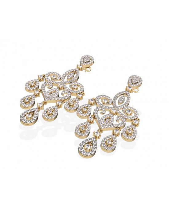 Chandelier Diamond  Wedding Earrings