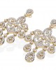 Chandelier Diamond  Wedding Earrings