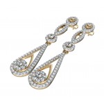 Dainty Long diamond Earrings