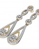 Dainty Long diamond Earrings