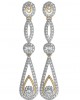 Dainty Long diamond Earrings