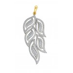 Designer Diamond leaf design Pendant