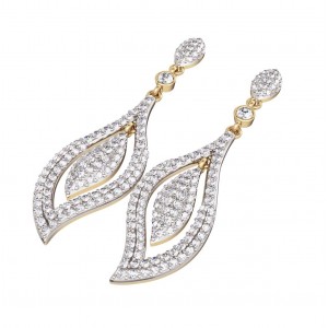 Diamond Contemporary Design Earrings