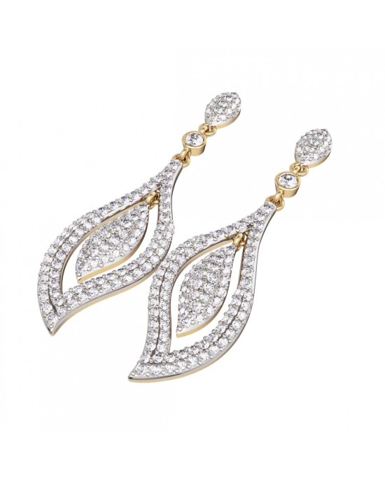 Diamond Contemporary Design Earrings