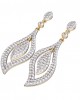 Diamond Contemporary Design Earrings