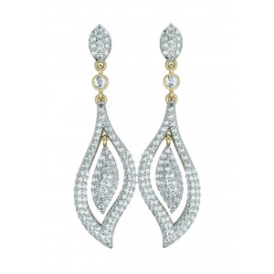 Diamond Contemporary Design Earrings
