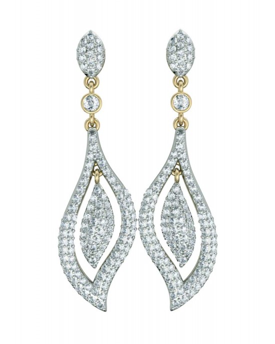 Diamond Contemporary Design Earrings