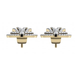 Diamond Contemporary Ear Clips 