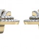 Diamond Contemporary Ear Clips 