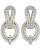 Diamond Contemporary Ear Clips 