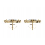 Diamond Flower Earstuds