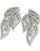 Diamond Leaf Earrings