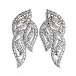 Diamond Leaf Earrings