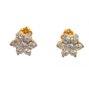 Diamond Floral Cluster Earring