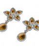 Eminence Yellow sapphire & Diamnond Earrings