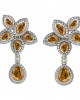 Eminence Yellow sapphire & Diamnond Earrings
