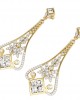 Elegant Diamond Danglers in gold