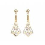 Elegant Diamond Danglers in gold