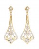 Elegant Diamond Danglers in gold