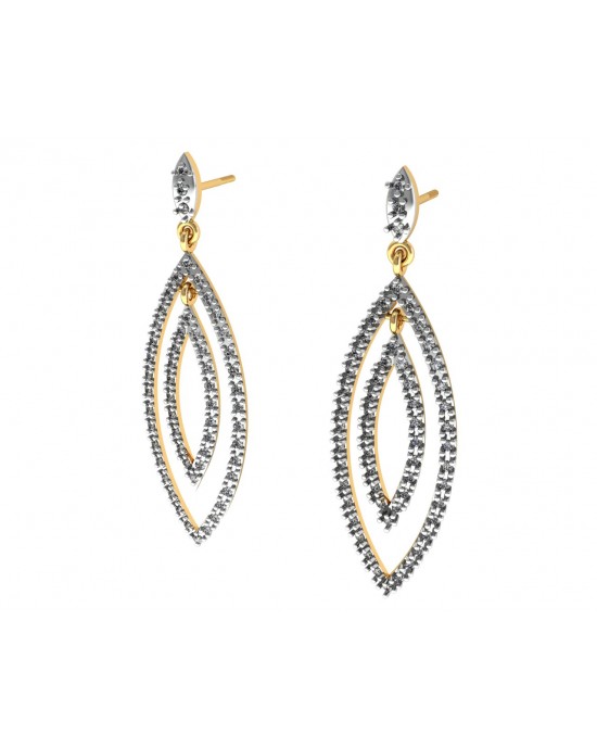 Elegant diamond danglers