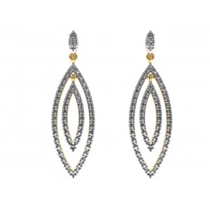 Elegant diamond danglers